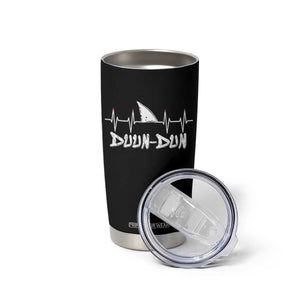 Funny Shark Heartbeat EKG Dunn Ocean Wildlife Tumbler Cup TS11 Print Your Wear