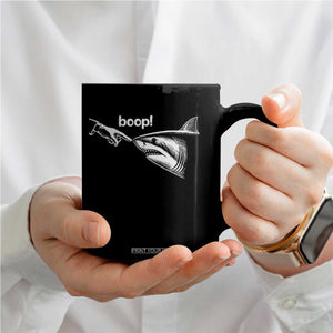 Boop Shark Meme Coffee Mug Funny Nose Touch Shark Lovers Ocean Life TS11 Print Your Wear