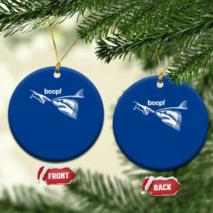 Boop Shark Meme Ceramic Ornament Funny Nose Touch Shark Lovers Ocean Life TS11 1pc Blue Print Your Wear