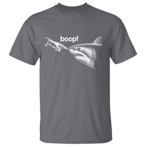 Boop Shark Meme T Shirt Funny Nose Touch Shark Lovers Ocean Life TS11 Charcoal Print Your Wear