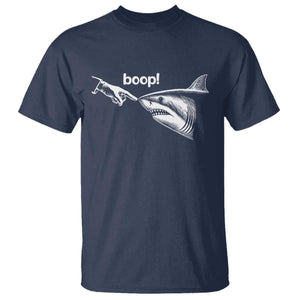 Boop Shark Meme T Shirt Funny Nose Touch Shark Lovers Ocean Life TS11 Navy Print Your Wear