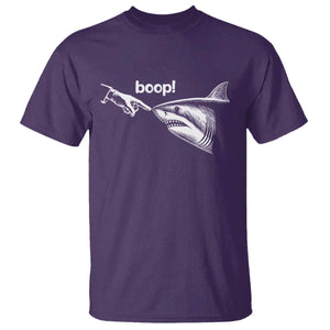 Boop Shark Meme T Shirt Funny Nose Touch Shark Lovers Ocean Life TS11 Purple Print Your Wear