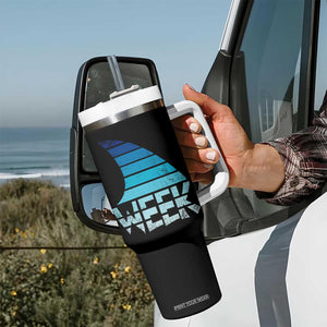 Funny Shark Fin Week Retro Ocean Wildlife Vintage Tumbler With Handle TS11 Print Your Wear
