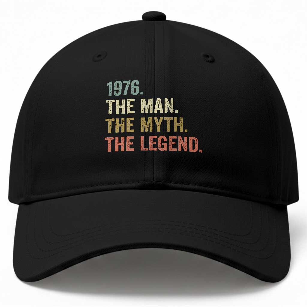 Funny 50th Birthday Retro 1976 The Man The Myth The Legend Baseball Cap 50 Years Old Gifts