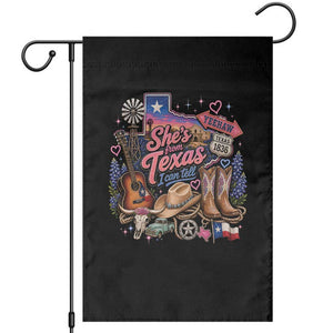 She Is From Texas I Can Tell Garden Flag Texas Girl Pride TS11 Black Print Your Wear