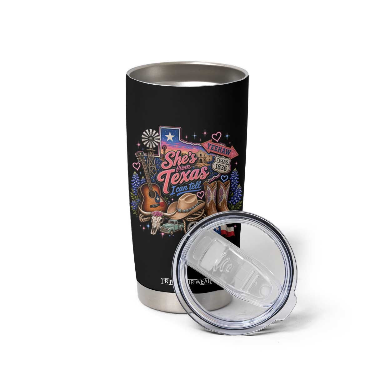 She Is From Texas I Can Tell Tumbler Cup Texas Girl Pride TS11 Print Your Wear