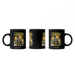 When Life Gives You Lemons Throw Them At People Coffee Mug Skeleton Lemon Jokes TS11 Print Your Wear