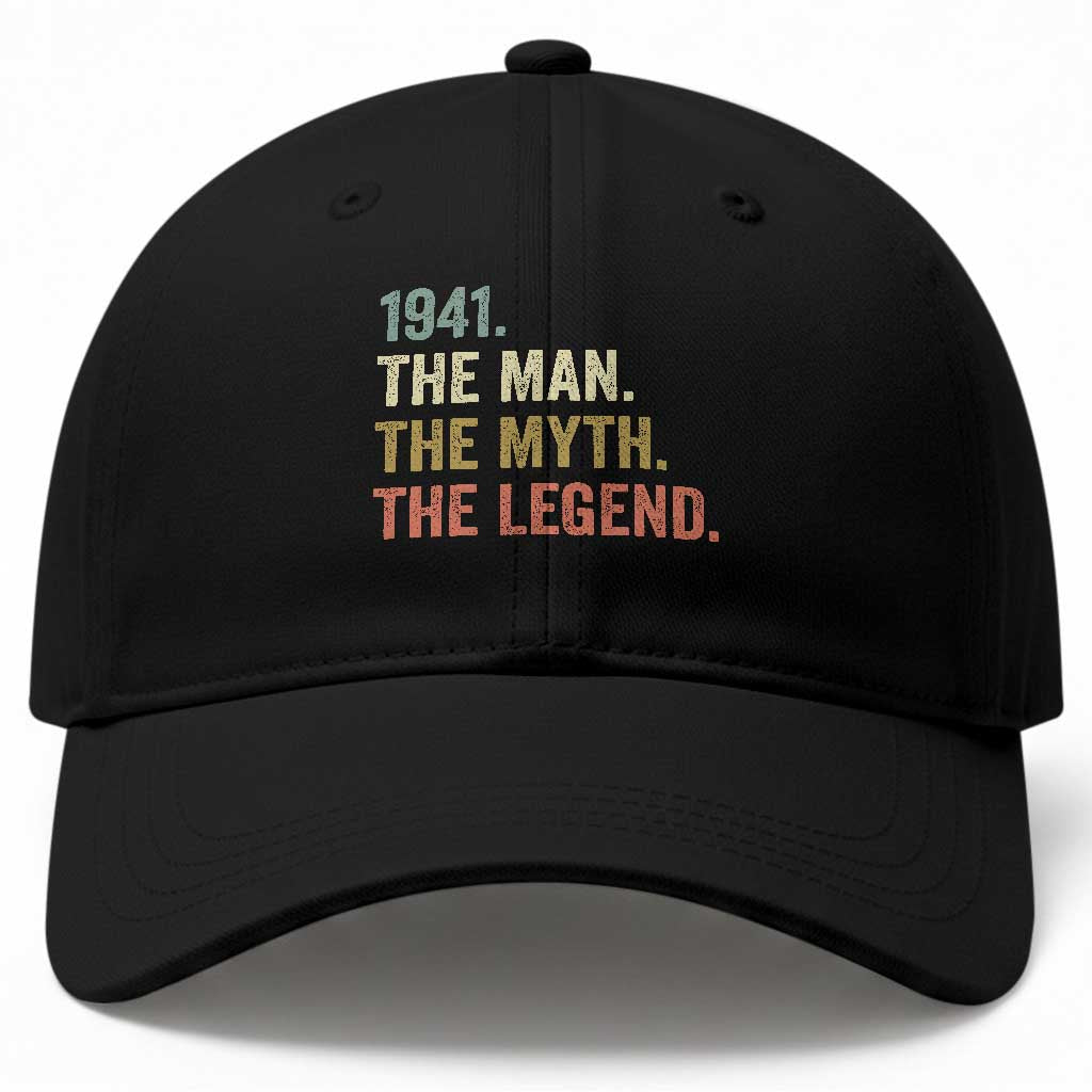 Funny 85th Birthday Retro 1941 The Man The Myth The Legend Baseball Cap 85 Years Old Gifts