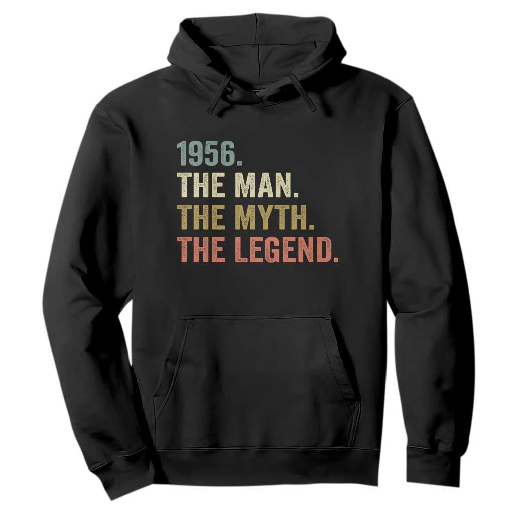 Funny 70th Birthday Retro 1956 The Man The Myth The Legend Hoodie 70 Years Old Gifts