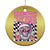 Funny Pink Santa Christmas Christmas Ornament Christmas Vibes Checkboard TS11 Print Your Wear