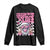 Funny Pink Santa Christmas Long Sleeve Shirt Christmas Vibes Checkboard TS11 Black Print Your Wear