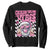 Funny Pink Santa Christmas Sweatshirt Christmas Vibes Checkboard TS11 Black Print Your Wear