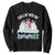 Funny Christmas Snowman Sweatshirt Chillin' With My Snowmies Squad TS11 Black Print Your Wear