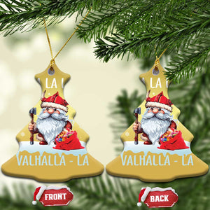 Viking Xmas Christmas Ornament Fa La La La Valhalla La Viking Santa Gnome TS11 Christmas Tree Gold Print Your Wear