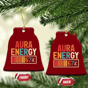 Funny Aura Energy At 67 Ceramic Ornament Six Seven Meme Gen Alpha Slang TS11 Print Your Wear