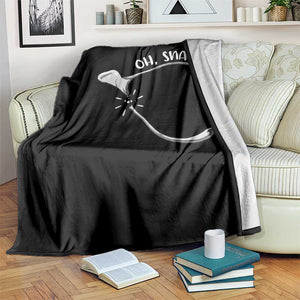 Funny Thanksgiving Oh Snap Throw Blanket Turkey Wishbone TS11 Print Your Wear