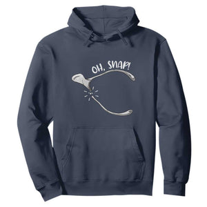 Funny Thanksgiving Oh Snap Hoodie Turkey Wishbone TS11 Navy Print Your Wear