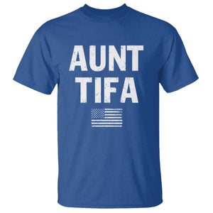 Funny Aunt Tifa T Shirt Political Satire Vintage American Flag TS11 Royal Blue Print Your Wear