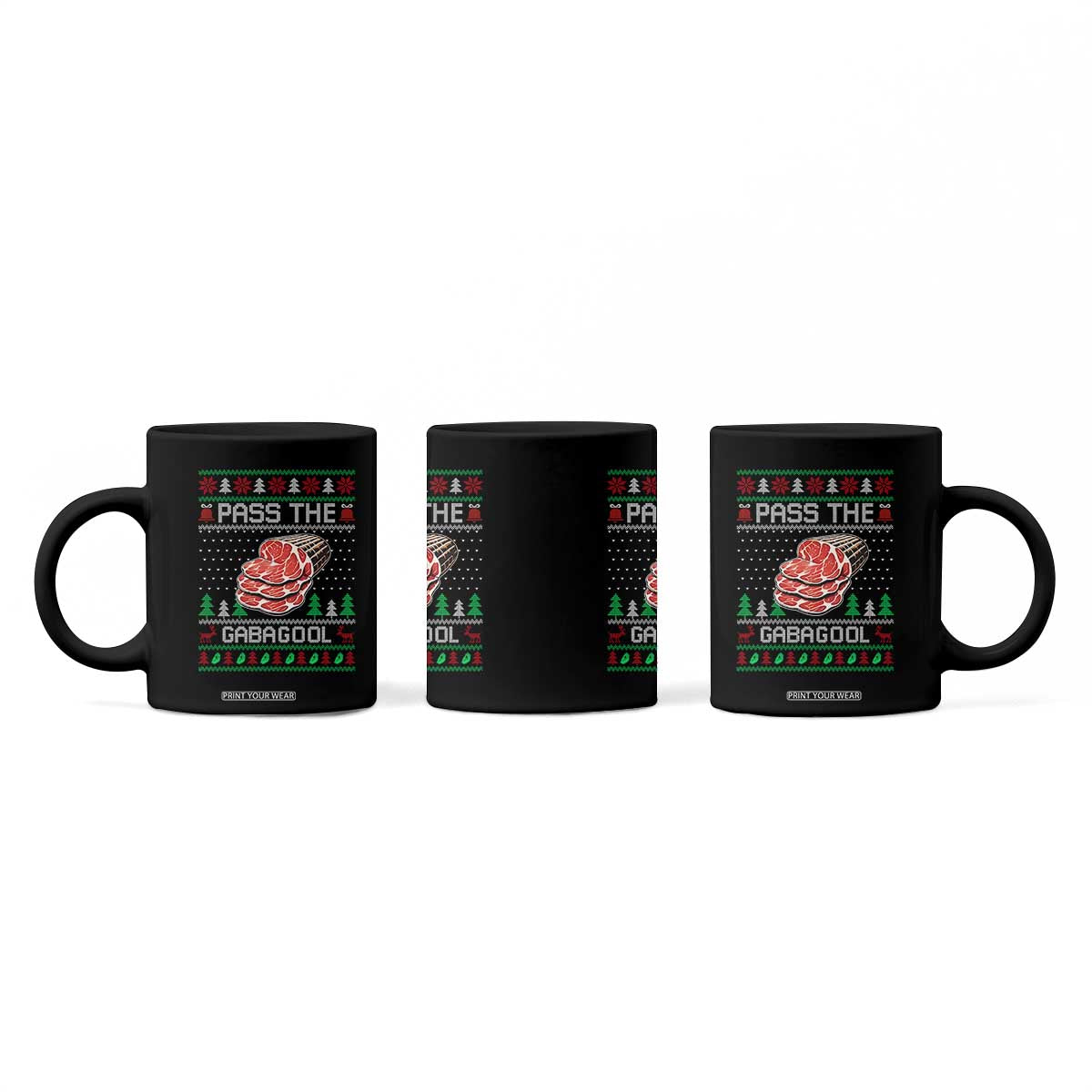 Funny Pass The Gabagool Christmas Coffee Mug Italian Food TS11 Print Your Wear