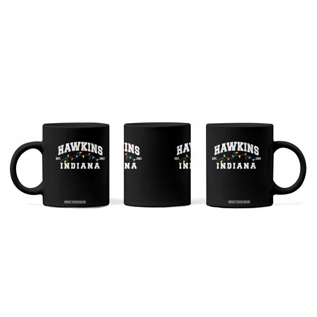 Funny Stranger Christmas Coffee Mug Hawkins Xmas Lights TS11 Print Your Wear