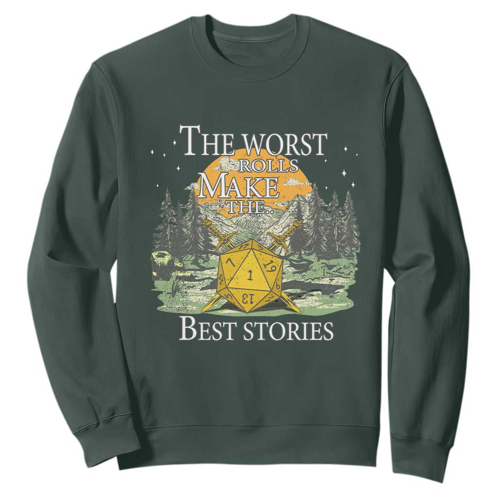 Not All Those Who Wander Are Lost Nevermind Sweatshirt Funny RPG Parody Gamer TS11 Dark Forest Green Print Your Wear