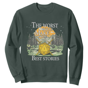 Not All Those Who Wander Are Lost Nevermind Sweatshirt Funny RPG Parody Gamer TS11 Dark Forest Green Print Your Wear