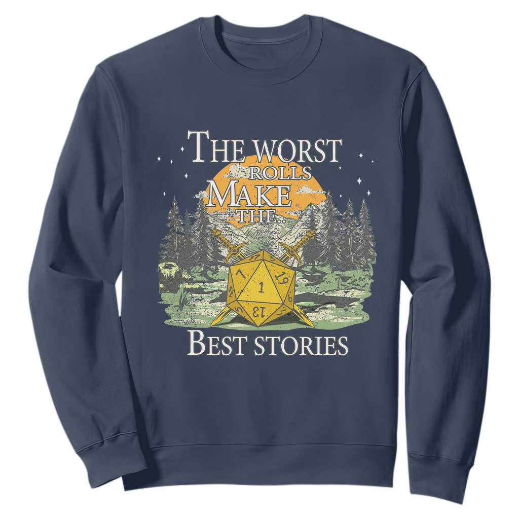 Not All Those Who Wander Are Lost Nevermind Sweatshirt Funny RPG Parody Gamer TS11 Navy Print Your Wear