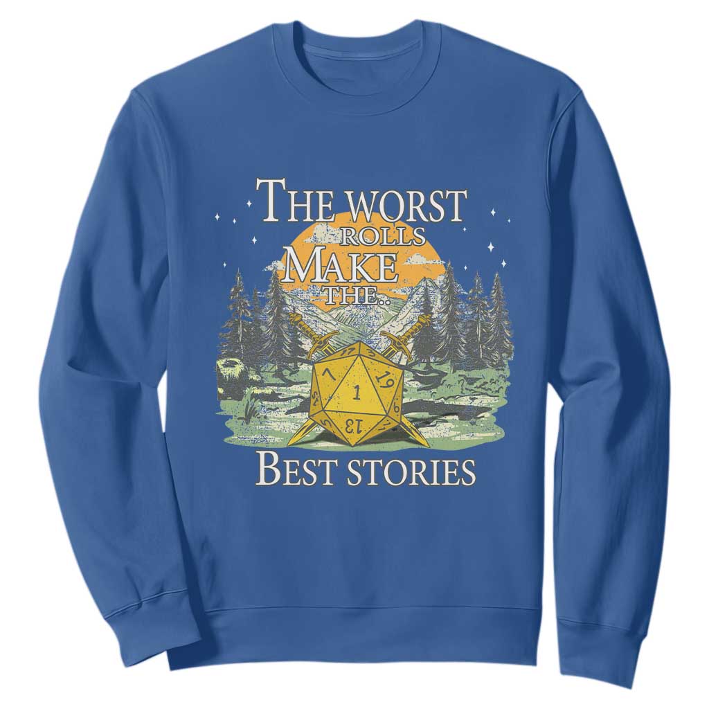 Not All Those Who Wander Are Lost Nevermind Sweatshirt Funny RPG Parody Gamer TS11 Royal Blue Print Your Wear