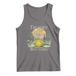 Not All Those Who Wander Are Lost Nevermind Tank Top Funny RPG Parody Gamer TS11 Deep Heather Print Your Wear