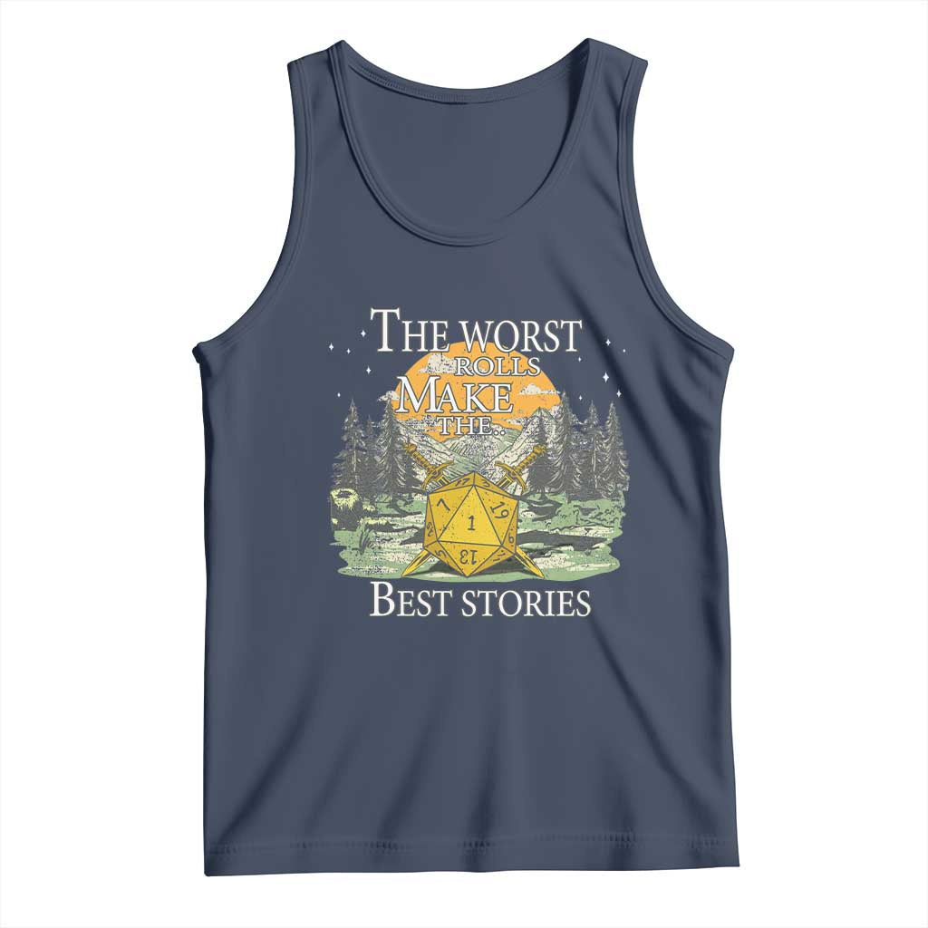 Not All Those Who Wander Are Lost Nevermind Tank Top Funny RPG Parody Gamer TS11 Navy Print Your Wear