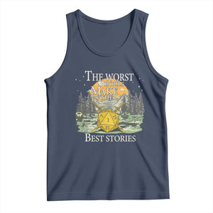 Not All Those Who Wander Are Lost Nevermind Tank Top Funny RPG Parody Gamer TS11 Navy Print Your Wear