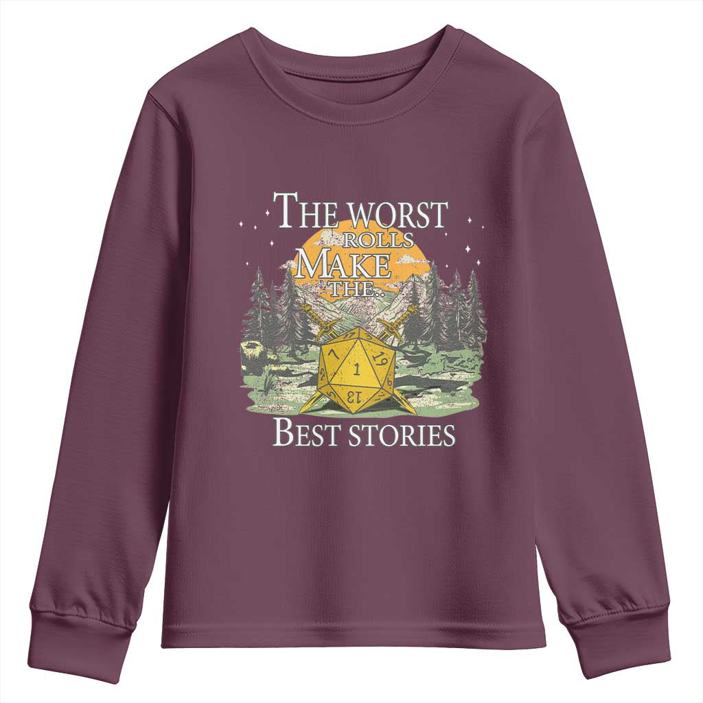 Not All Those Who Wander Are Lost Nevermind Youth Sweatshirt Funny RPG Parody Gamer TS11 Maroon Print Your Wear