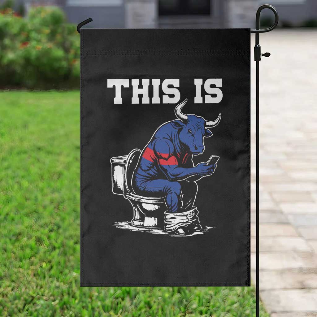 This Is Bullshit Garden Flag Funny Cow Buffalo Toilet TS11 Print Your Wear