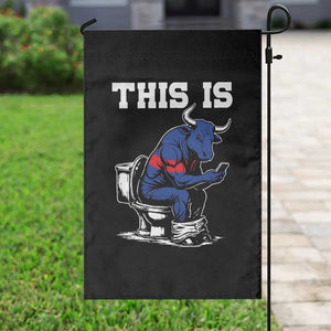 This Is Bullshit Garden Flag Funny Cow Buffalo Toilet TS11 Print Your Wear