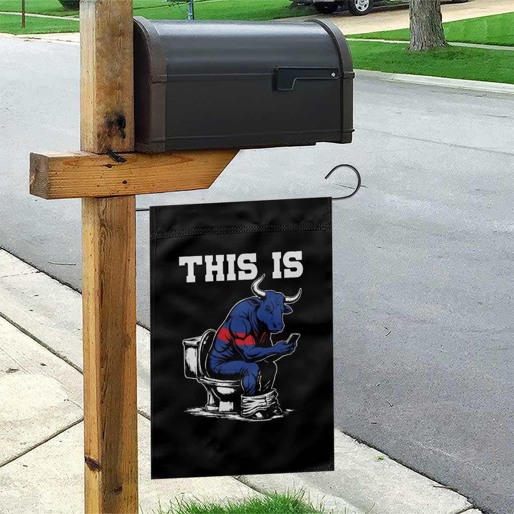 This Is Bullshit Garden Flag Funny Cow Buffalo Toilet TS11 Print Your Wear