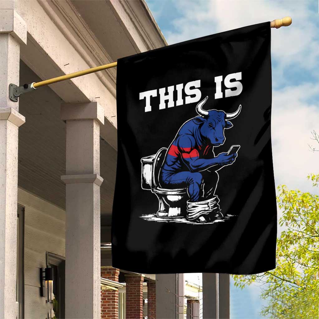 This Is Bullshit Garden Flag Funny Cow Buffalo Toilet TS11 Print Your Wear