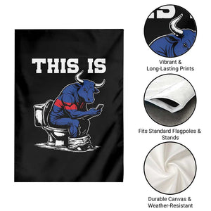 This Is Bullshit Garden Flag Funny Cow Buffalo Toilet TS11 Print Your Wear