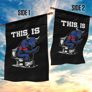 This Is Bullshit Garden Flag Funny Cow Buffalo Toilet TS11 Print Your Wear