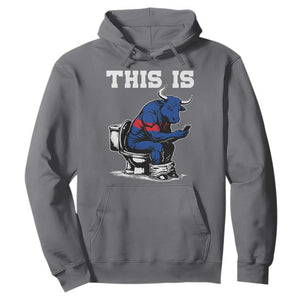This Is Bullshit Hoodie Funny Cow Buffalo Toilet TS11 Charcoal Print Your Wear