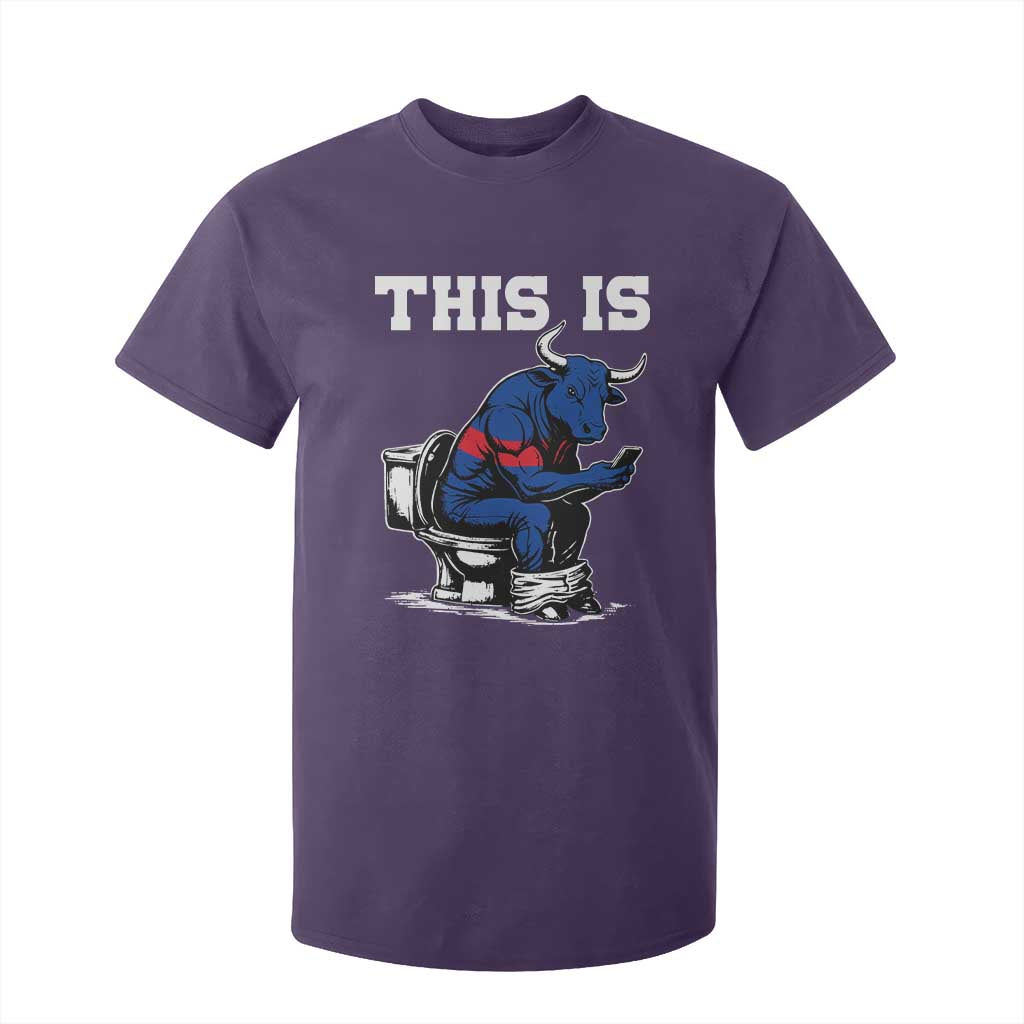 This Is Bullshit T Shirt For Kid Funny Cow Buffalo Toilet TS11 Purple Print Your Wear