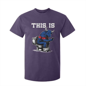 This Is Bullshit T Shirt For Kid Funny Cow Buffalo Toilet TS11 Purple Print Your Wear