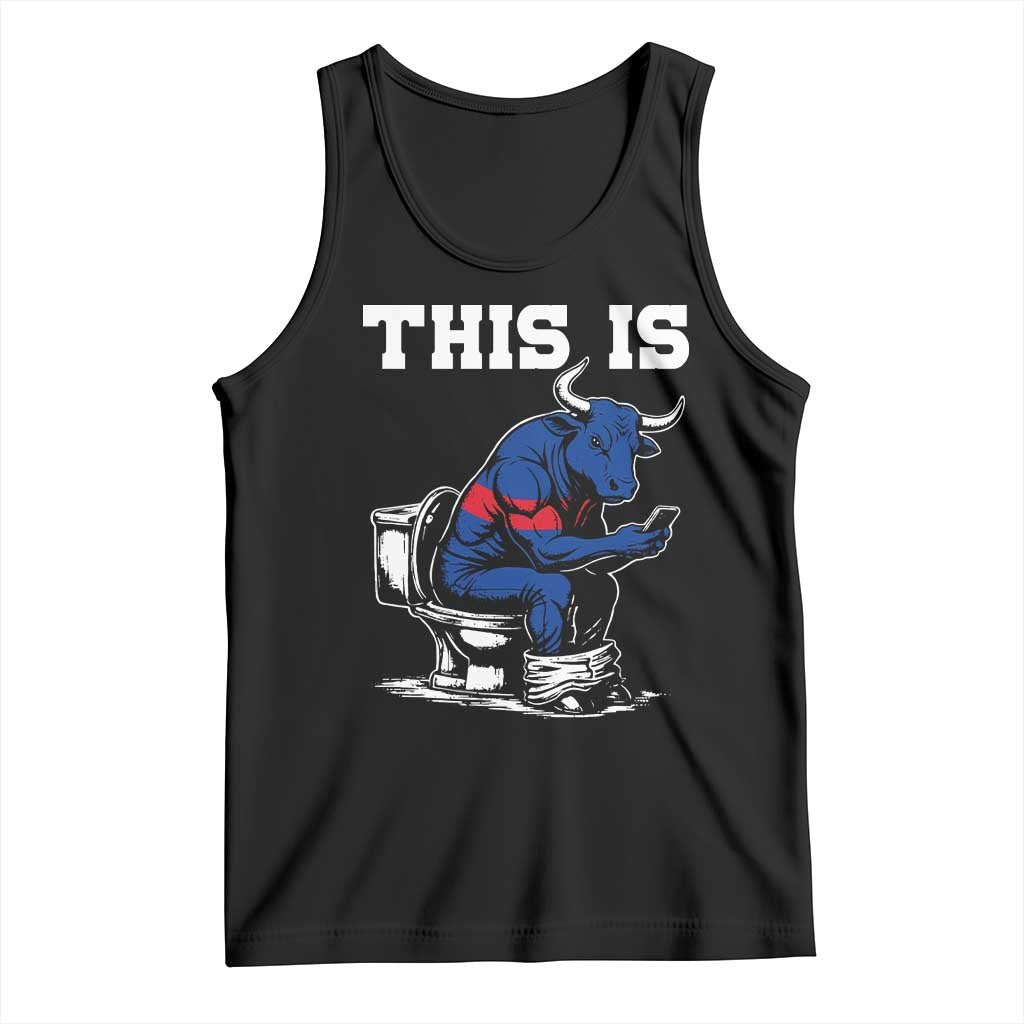 This Is Bullshit Tank Top Funny Cow Buffalo Toilet TS11 Black Print Your Wear