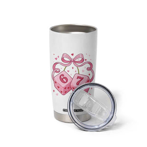 Funny 67 Dice Valentines Day Six Seven Meme Coquette Tumbler Cup TS11 Print Your Wear