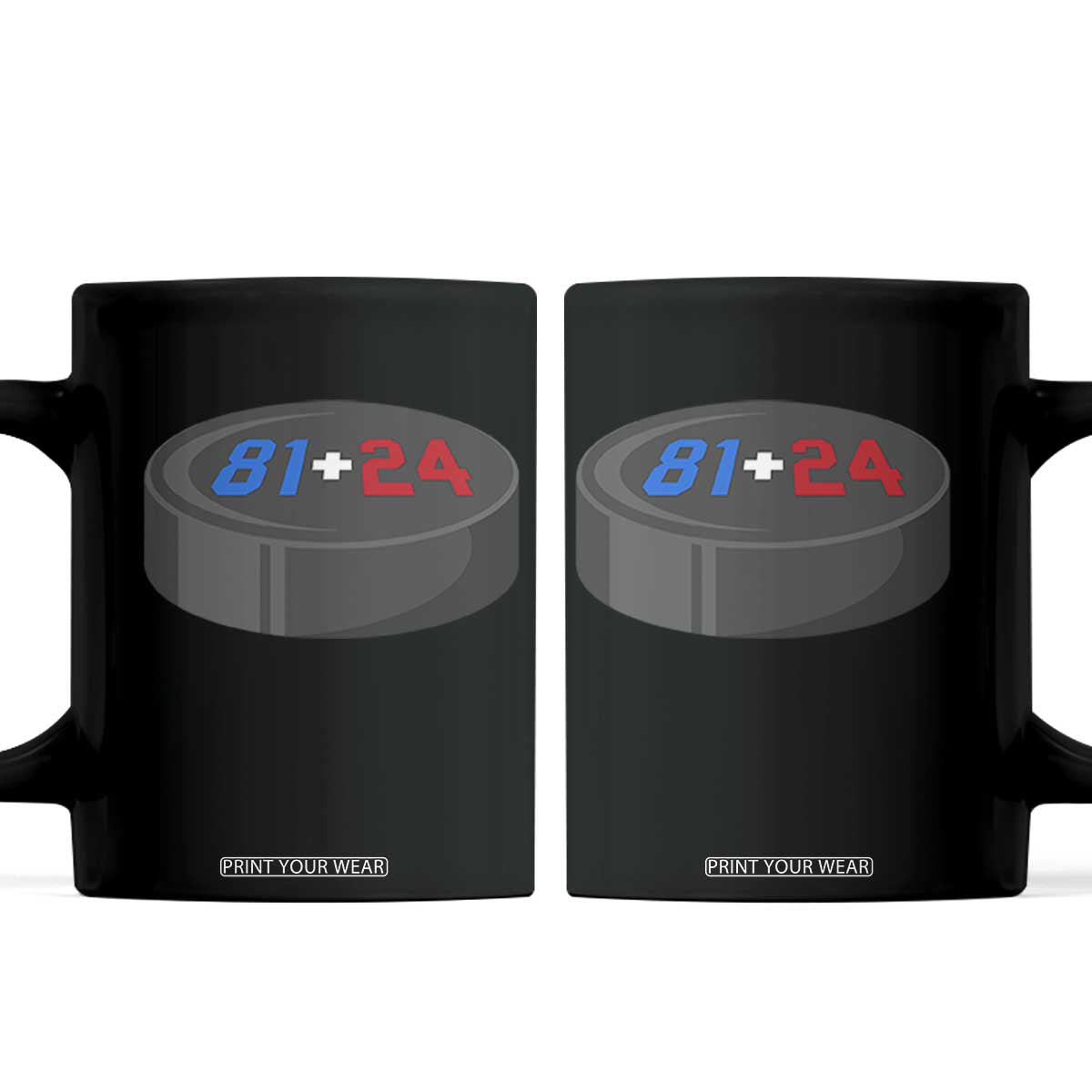 Funny Romance Hockey Lover Coffee Mug 24 81 Jersey Numbers Sport TS11 Black Print Your Wear
