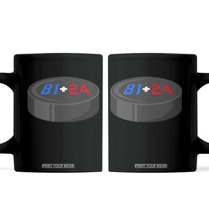 Funny Romance Hockey Lover Coffee Mug 24 81 Jersey Numbers Sport TS11 Black Print Your Wear
