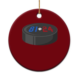 Funny Romance Hockey Lover Ceramic Ornament 24 81 Jersey Numbers Sport TS11 1pc Red Print Your Wear