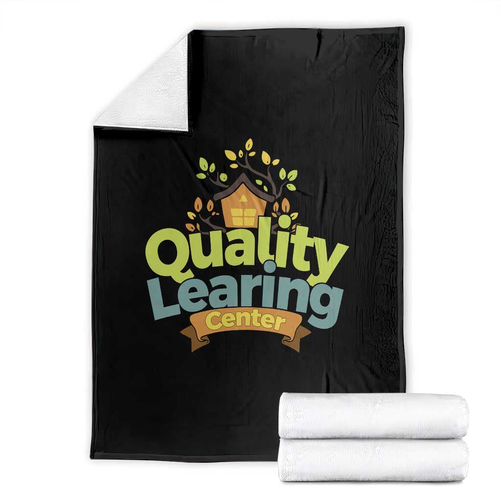 Funny Day Care Throw Blanket Minnesota Learing Center Learning School Quote TS11 Black Print Your Wear