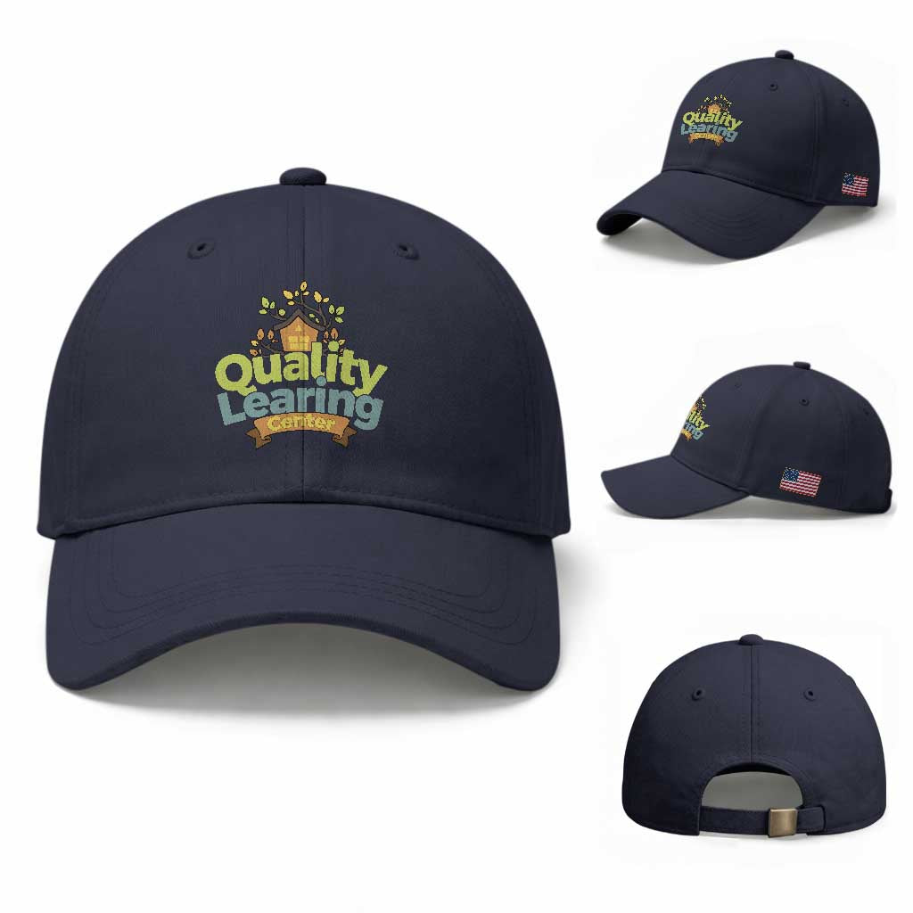 Funny Day Care Baseball Cap Minnesota Learing Center Learning School Quote TS11 Baseball Cap Universal Fit Navy Print Your Wear