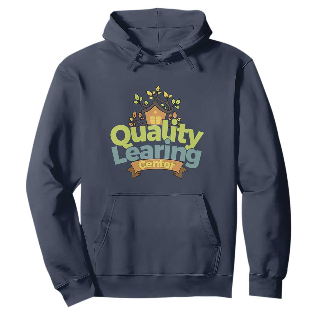 Funny Day Care Hoodie Minnesota Learing Center Learning School Quote TS11 Navy Print Your Wear