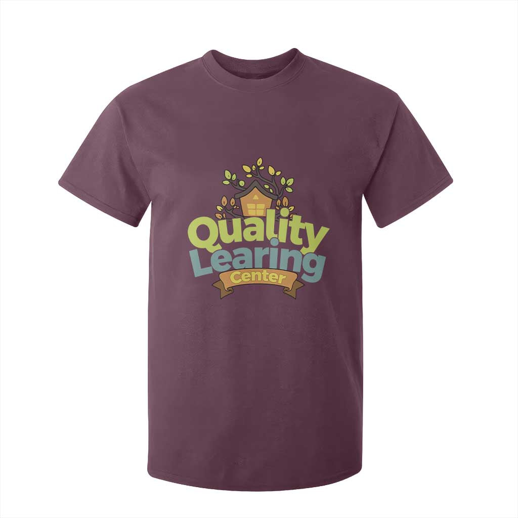 Funny Day Care T Shirt For Kid Minnesota Learing Center Learning School Quote TS11 Maroon Print Your Wear